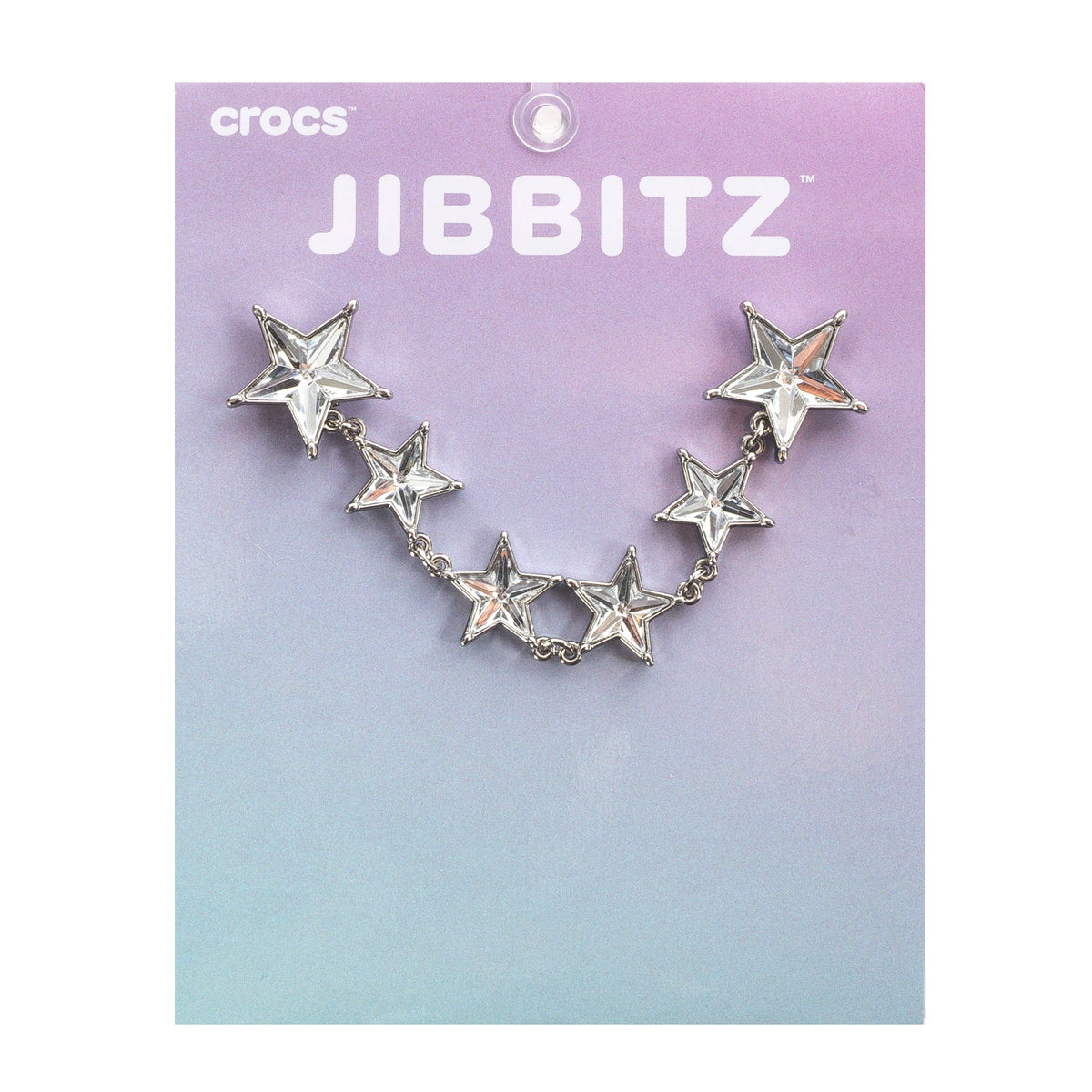 Crocs Silver Metal Star Chain Jibbitz Charm