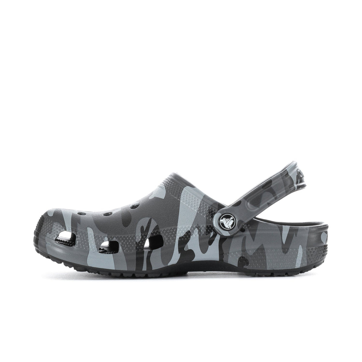 Crocs Men's Camo Classic Clog - Black / Grey