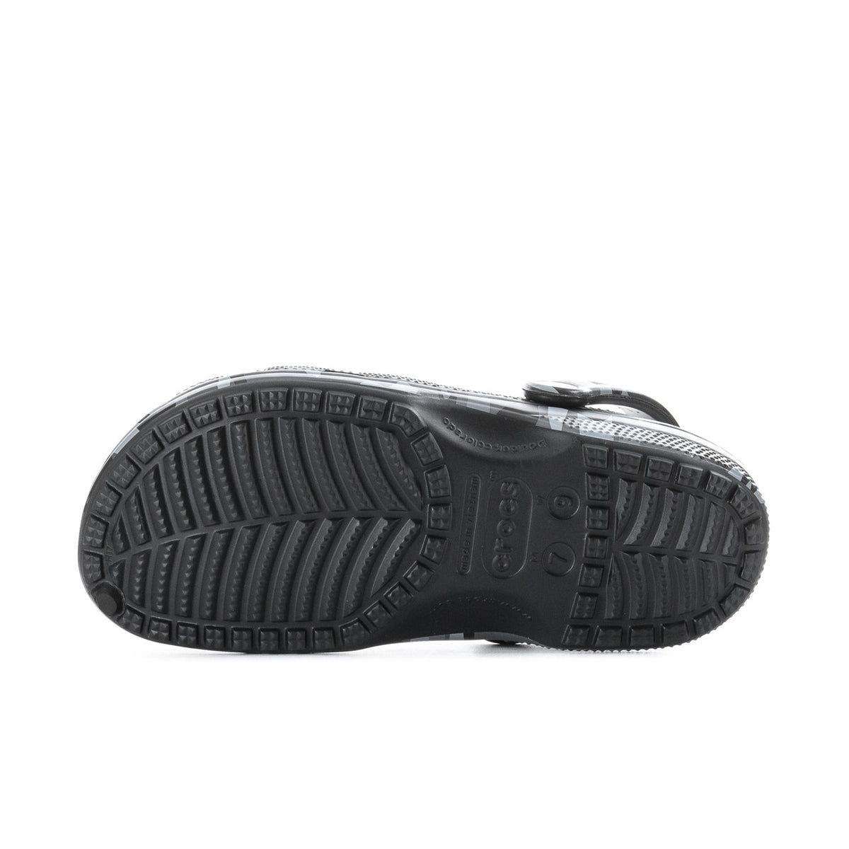 Crocs Men's Camo Classic Clog - Black / Grey
