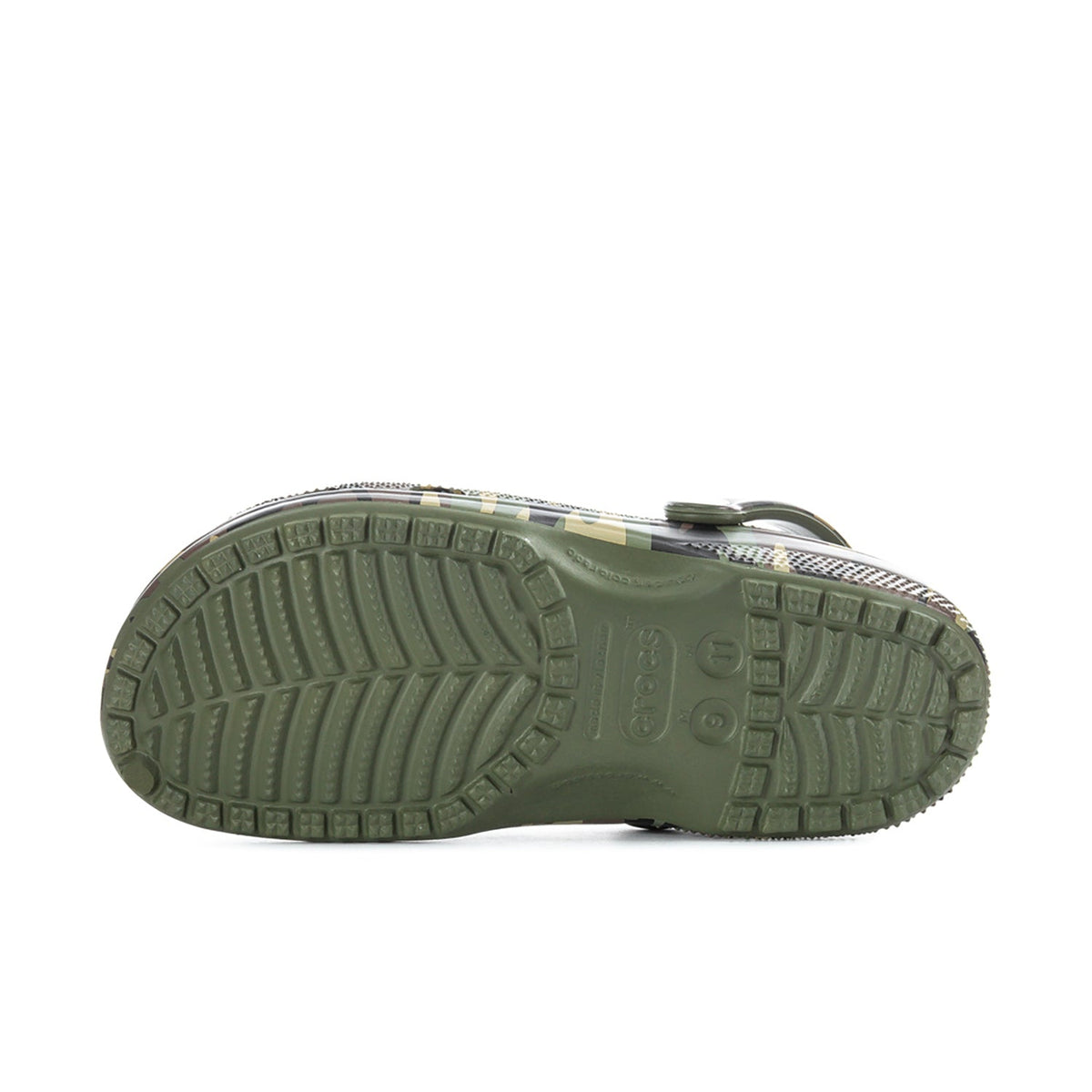 Crocs Men's Camo Classic Clog - Army Green / Multi