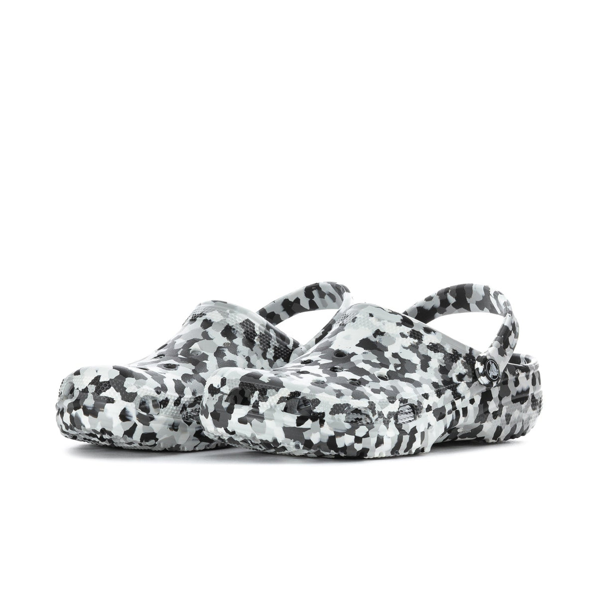 Crocs Men's Confetti Classic Clog - Black / White