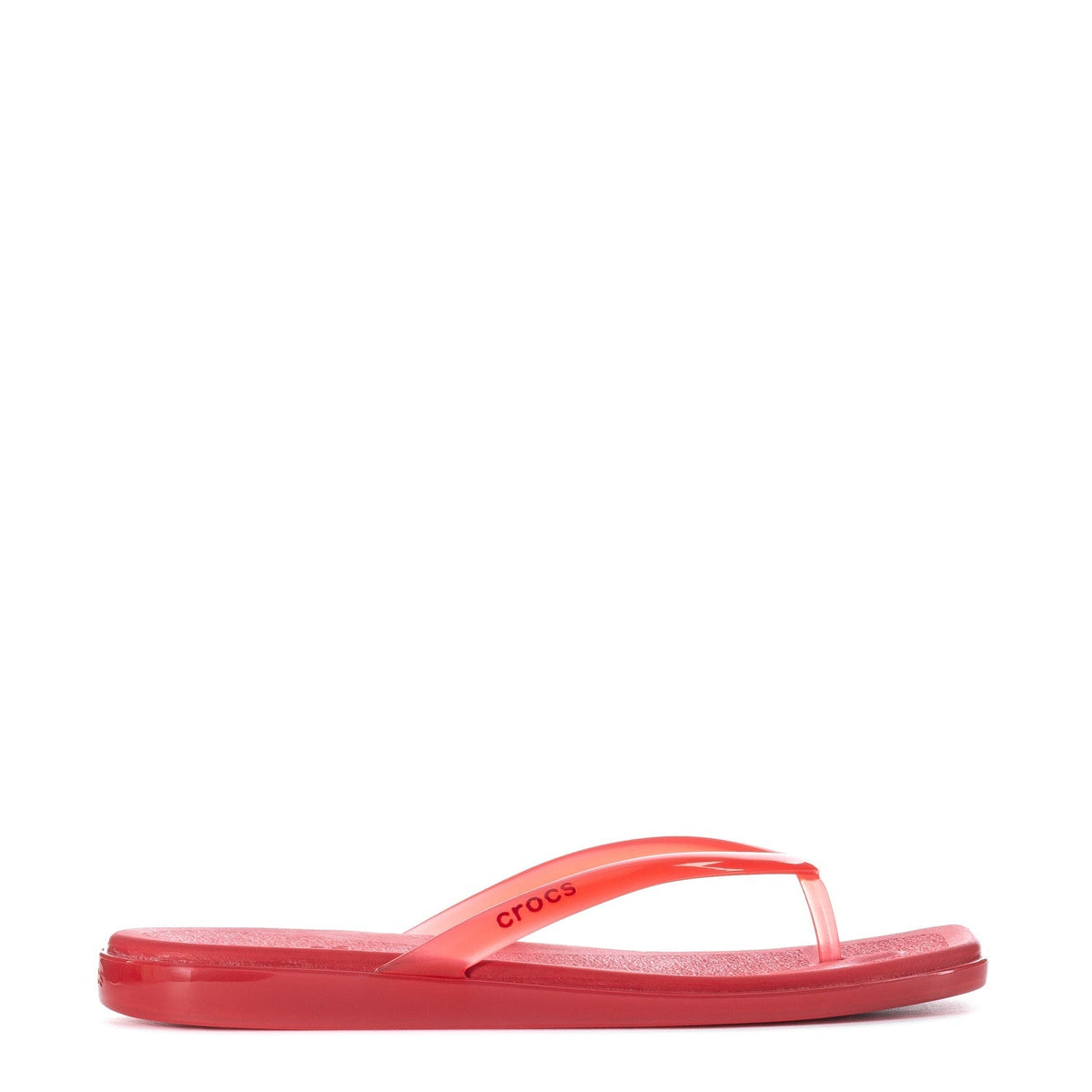 Crocs Women's Miami Flip Flop - Court Red Jelly